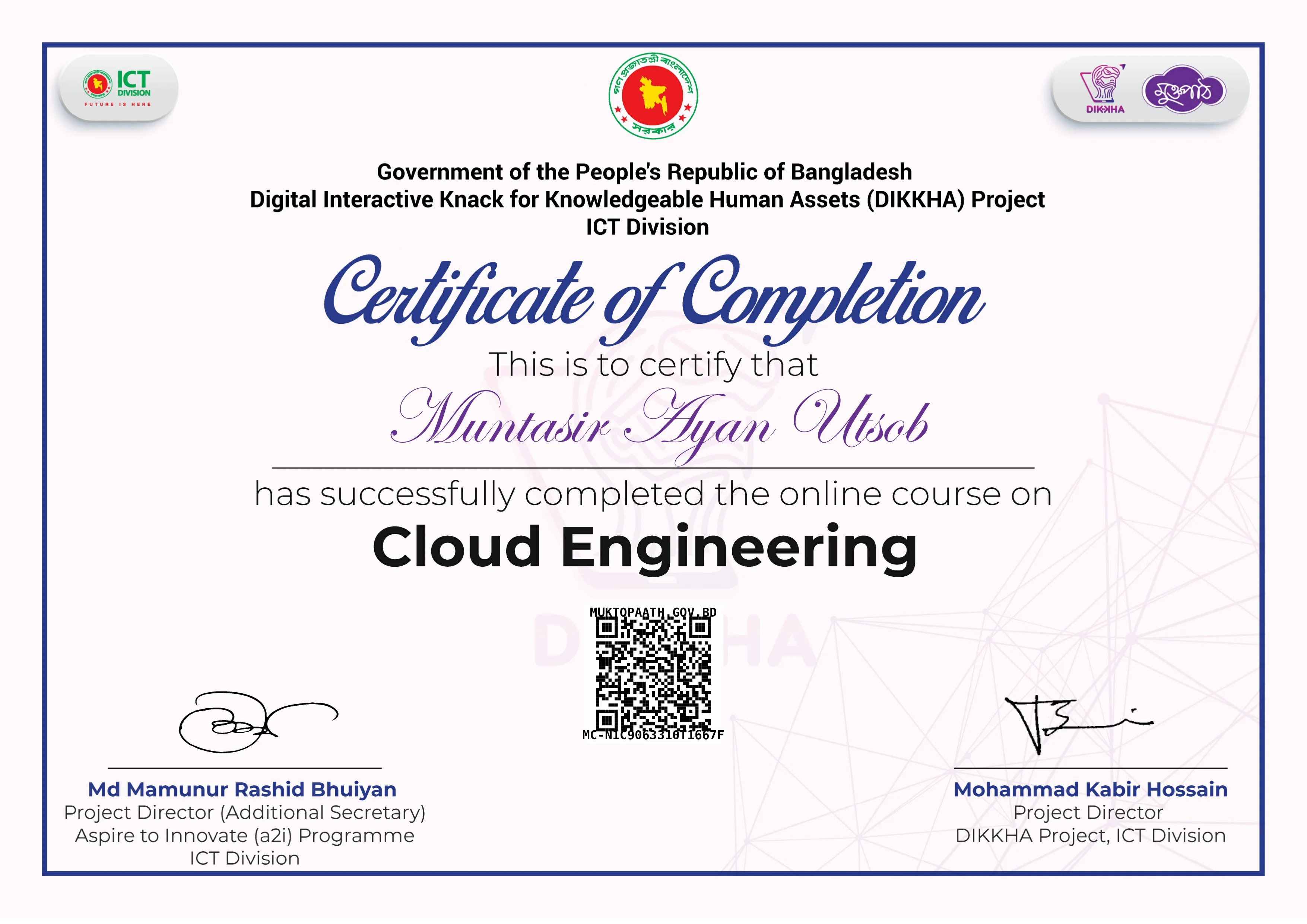 Cloud Engineering Certificate